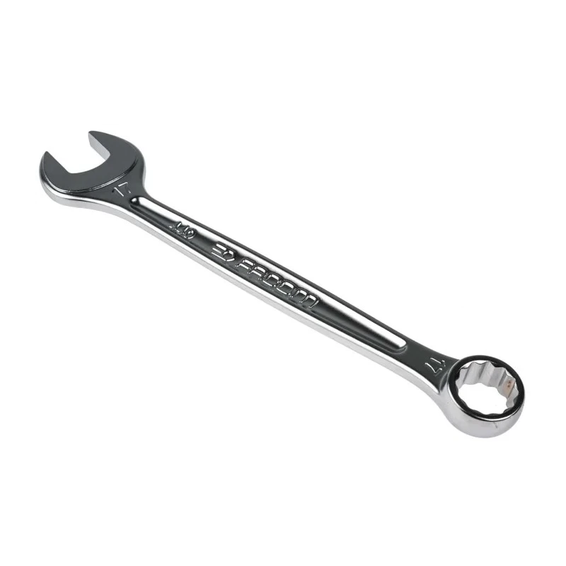 Facom Combination Spanner 17 mm, 202mm Overall, Satin Chrome Finish 440.17