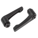 RS PRO Steel Clamping Lever M6 x 10 mm Fibreglass Reinforced Nylon Handle Black 478-517