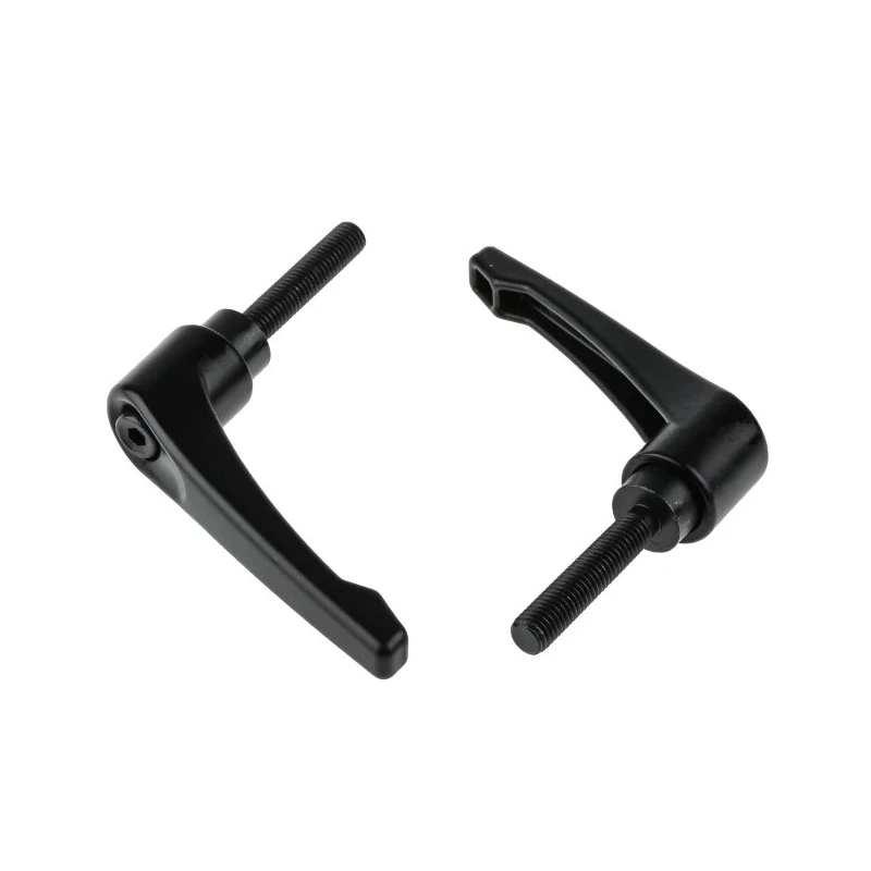 RS PRO Stainless Steel Clamping Lever, M10 x 50 mm, Black Die Cast Zinc Handle, Steel Shaft 478-876