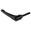 RS PRO Stainless Steel Clamping Lever, M10 x 50 mm, Black Die Cast Zinc Handle, Steel Shaft 478-876