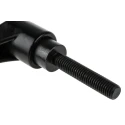 RS PRO Stainless Steel Clamping Lever, M10 x 50 mm, Black Die Cast Zinc Handle, Steel Shaft 478-876
