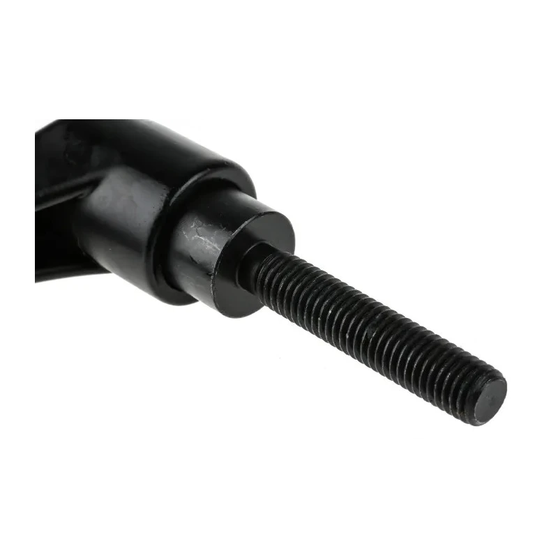 RS PRO Stainless Steel Clamping Lever, M10 x 50 mm, Black Die Cast Zinc Handle, Steel Shaft 478-876