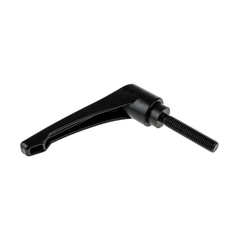 RS PRO Stainless Steel Clamping Lever, M10 x 50 mm, Black Die Cast Zinc Handle, Steel Shaft 478-876