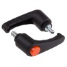 RS PRO Heavy-Duty Diecast Zinc Clamping Lever with Steel Thread, Thermoplastic Handle, M6 x 10 mm 478-696