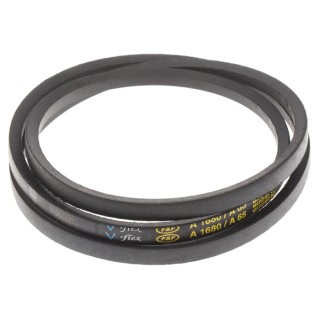 RS PRO Drive Belt Classical A Section Polyester Cord Polyethylene Terephthalate Rubber 1700mm Length 1650mm Inside 471-859