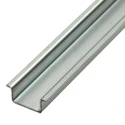 RS PRO Steel Unperforated DIN Rail, 1 m x 35mm x 15 mm 467-412