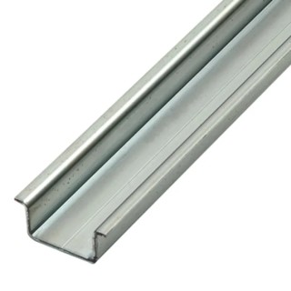 RS PRO Steel Unperforated DIN Rail, 1 m x 35mm x 15 mm 467-412