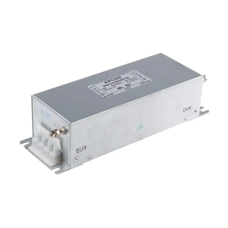 TDK 3 Phase Flange EMC Power Line Filter 16 A 520V AC 50Hz 60Hz Screw Termination B84144A0016R120
