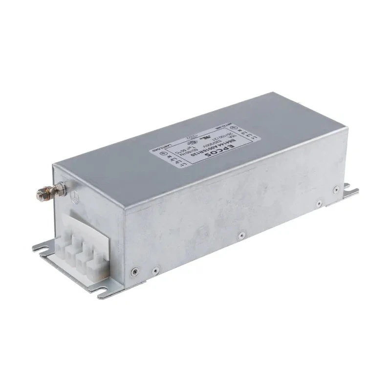 TDK 3 Phase Flange EMC Power Line Filter 16 A 520V AC 50Hz 60Hz Screw Termination B84144A0016R120