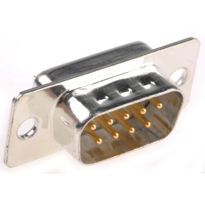 RS PRO 9 Way Straight 2.74 mm Pitch Panel Mount D-Sub Connector Male 473-880