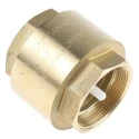 RS PRO Brass Threaded BSP Single Check Valve 2 in, 12 bar 486-233