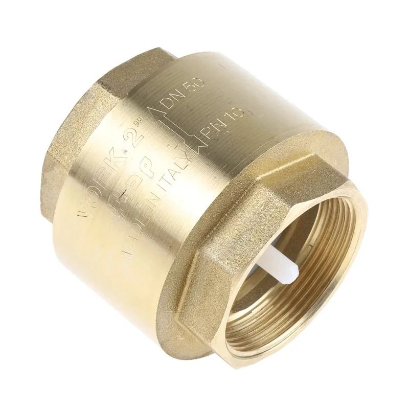 RS PRO Brass Threaded BSP Single Check Valve 2 in, 12 bar 486-233