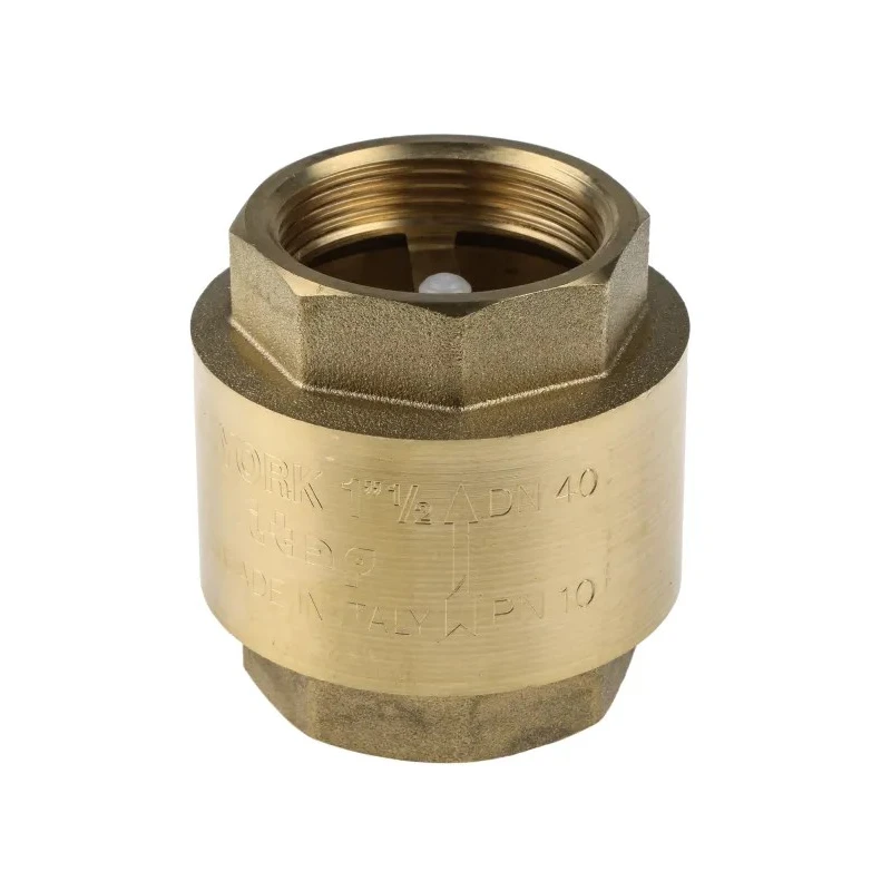 RS PRO Brass Threaded BSP Single Check Valve 1 to 1/2 in, 12 bar 486-237