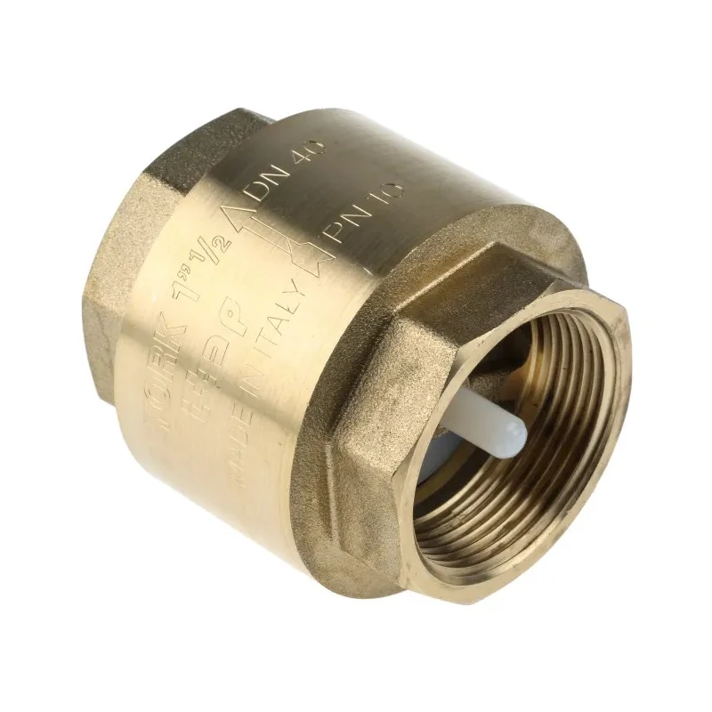 RS PRO Brass Threaded BSP Single Check Valve 1 to 1/2 in, 12 bar 486-237