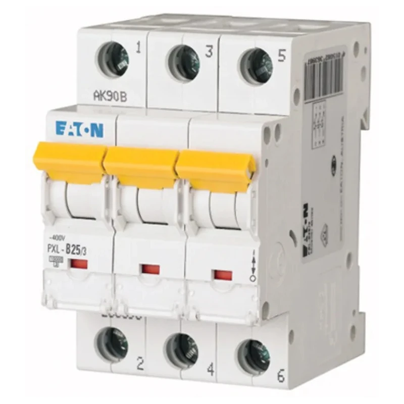 Eaton xPole PXL Miniature Circuit Breaker 3-Pole 25A Type B 400V AC 48V DC 10kA Breaking Capacity 236398 PXL-B25/3