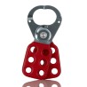 RS PRO Red 6-Lock Lockout Hasp Steel Hasp Lockout 9.5 mm 489-141