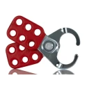 RS PRO Red 6-Lock Lockout Hasp Steel Hasp Lockout 9.5 mm 489-141