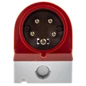 MENNEKES Red Wall Mount Industrial Power Connector 3P+N+PE 16A 400V 25° Orientation IP44 IP44