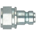 CEJN 115 Series Pneumatic Fitting G 1/4 Female Threaded-to-Tube Flat Face Steel Zinc Chromated 101156202