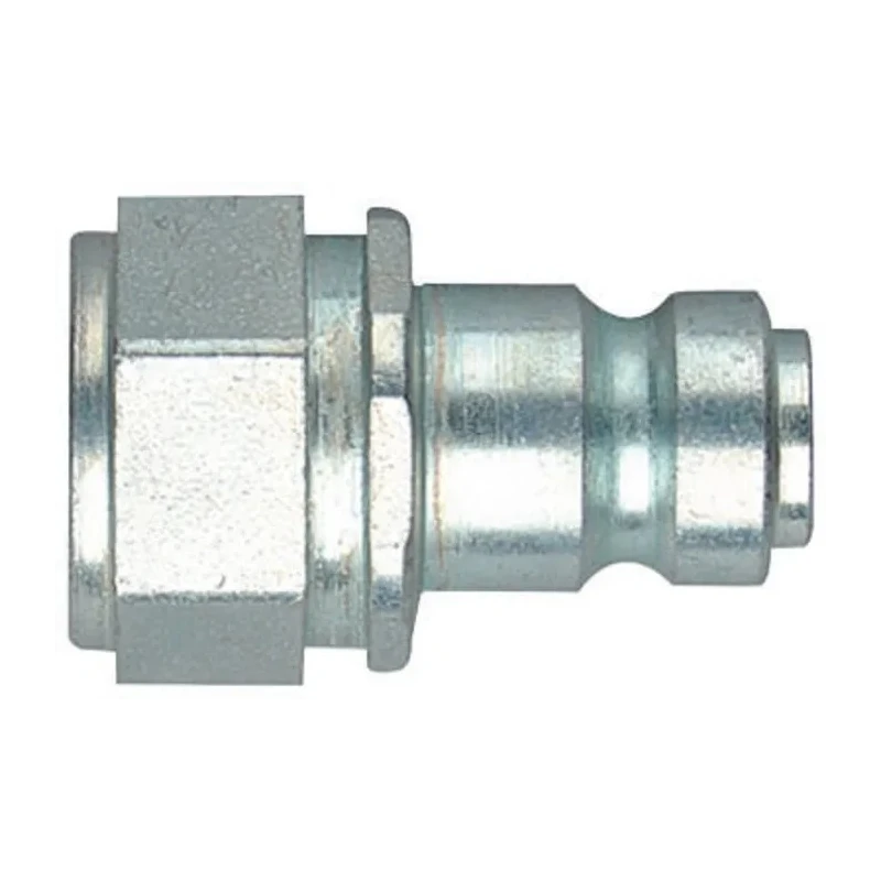 CEJN 115 Series Pneumatic Fitting G 1/4 Female Threaded-to-Tube Flat Face Steel Zinc Chromated 101156202