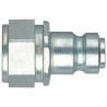 CEJN 115 Series Pneumatic Fitting G 1/4 Female Threaded-to-Tube Flat Face Steel Zinc Chromated 101156202