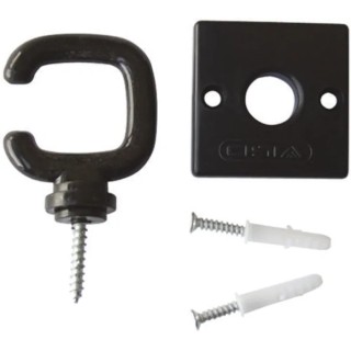 RS PRO Black and Red Barrier Stanchion Hook Polypropylene 5mm Diameter 503-697