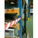 RS PRO White and Red Webbing Retractable Barrier Steel Polyester 4m Tape 503-770