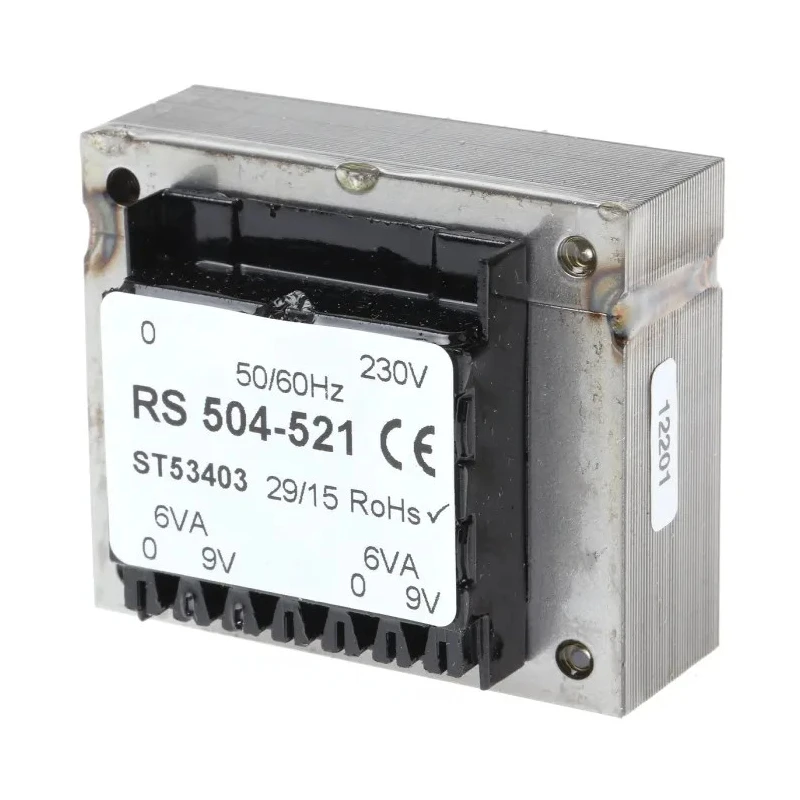 RS PRO 5 to 24 V ac 2 Output Through Hole PCB Transformer, RoHS, CE, IEC/BS/EN 61558-2-6, AS/NZS 61558.1, IEC/BS/EN 504-521