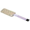 APEM 4 Key Membrane Keypad, 4x1 Layout, Silver Polycarbonate Actuator, Matrix Output, AC3559