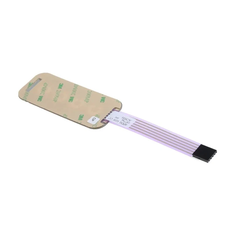 APEM 4 Key Membrane Keypad, 4x1 Layout, Silver Polycarbonate Actuator, Matrix Output, AC3559