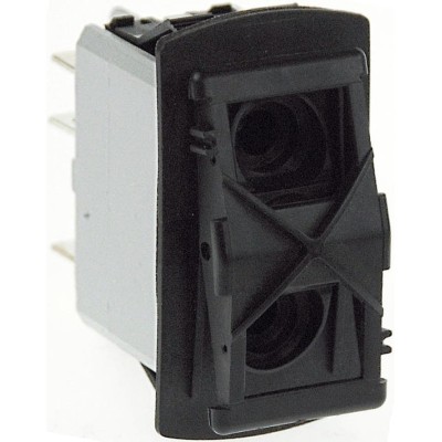 APEM DPDT Panel Mount Nylon Housing On-Off-On Rocker Switch 5A 24V DC 125V AC KR49CAKXXG