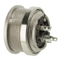 Amphenol Industrial C 091 A 3 Pole Straight M16 DIN Socket Panel Mount Female 300V 4A Screw Lock T3263000