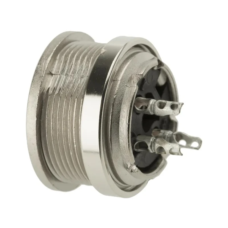 Amphenol Industrial C 091 A 3 Pole Straight M16 DIN Socket Panel Mount Female 300V 4A Screw Lock T3263000