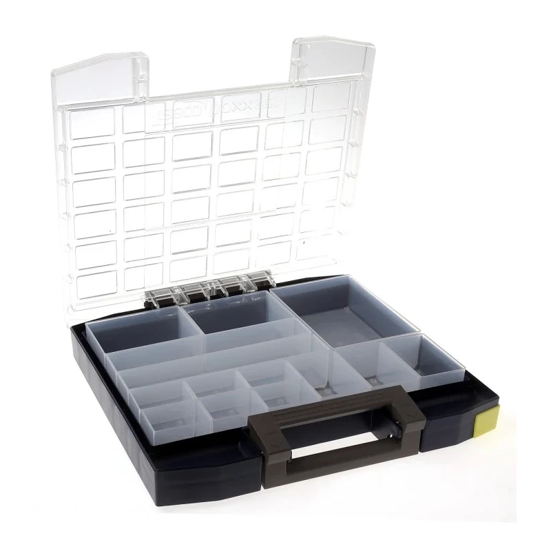 Raaco Blue Polycarbonate Polypropylene 14 Cell Compartment Box 55 mm x 354 mm x 323 mm 138345