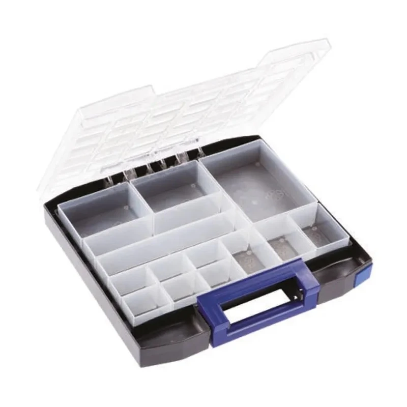 Raaco Blue Polycarbonate Polypropylene 14 Cell Compartment Box 55 mm x 354 mm x 323 mm 138345