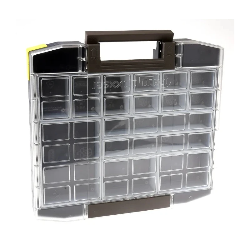 Raaco Blue Polycarbonate Polypropylene 14 Cell Compartment Box 55 mm x 354 mm x 323 mm 138345