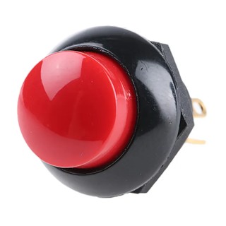 Otto P9 Series Push Button Switch Momentary Panel 0.5 in Cutout SPDT Red LED IP68 28 V dc 115 V ac P9213121W