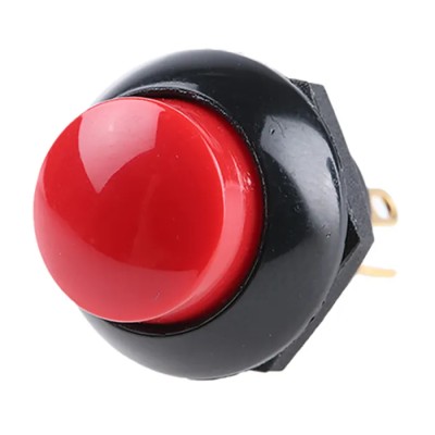 Otto P9 Series Push Button Switch Momentary Panel 0.5 in Cutout SPDT Red LED IP68 28 V dc 115 V ac P9213121W