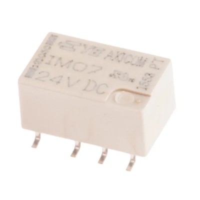 TE Connectivity Surface Signal Relay 24V DC Coil, 2A Switching Current, DPDT, Surface Mount IM07GR 4-1462037-7 IM07GR