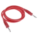 Hirschmann Test & Measurement Red Silicone Rubber Test Lead 10A, 60V DC, 1m Length 973388301