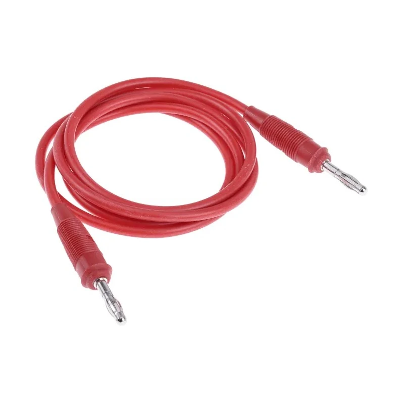 Hirschmann Test & Measurement Red Silicone Rubber Test Lead 10A, 60V DC, 1m Length 973388301