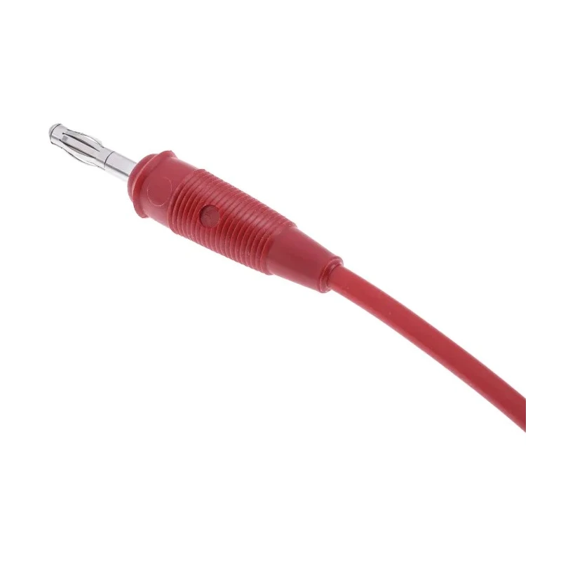 Hirschmann Test & Measurement Red Silicone Rubber Test Lead 10A, 60V DC, 1m Length 973388301