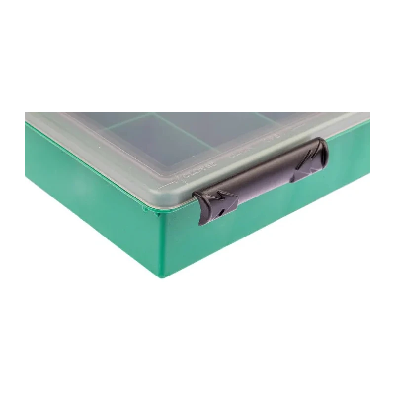 RS PRO 32 Cell Green Polypropylene Compartment Box 57 mm x 338 mm x 260 mm 515-603