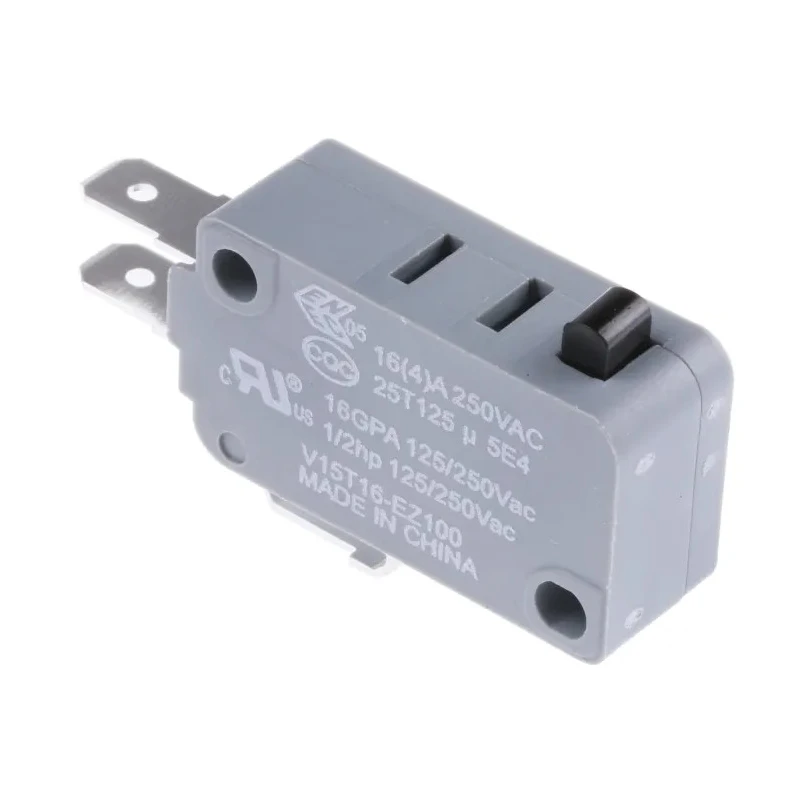 Honeywell Technologies Plunger Micro Switch, Tab Terminal, 16A, 250V, SPDT V15T16-EZ100