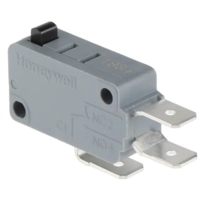Honeywell Technologies Plunger Micro Switch, Tab Terminal, 16A, 250 V AC, SPDT V15T16-CZ100