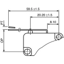 Honeywell Technologies Long Leaf Lever Micro Switch, Tab Terminal, 16A, 250 V ac, SPDT V15T16-CZ100A03