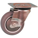 Guitel Hervieu Stainless Steel Swivel Castor 90 kg Load Capacity 100 mm Thermoplastic Rubber Wheel 368653