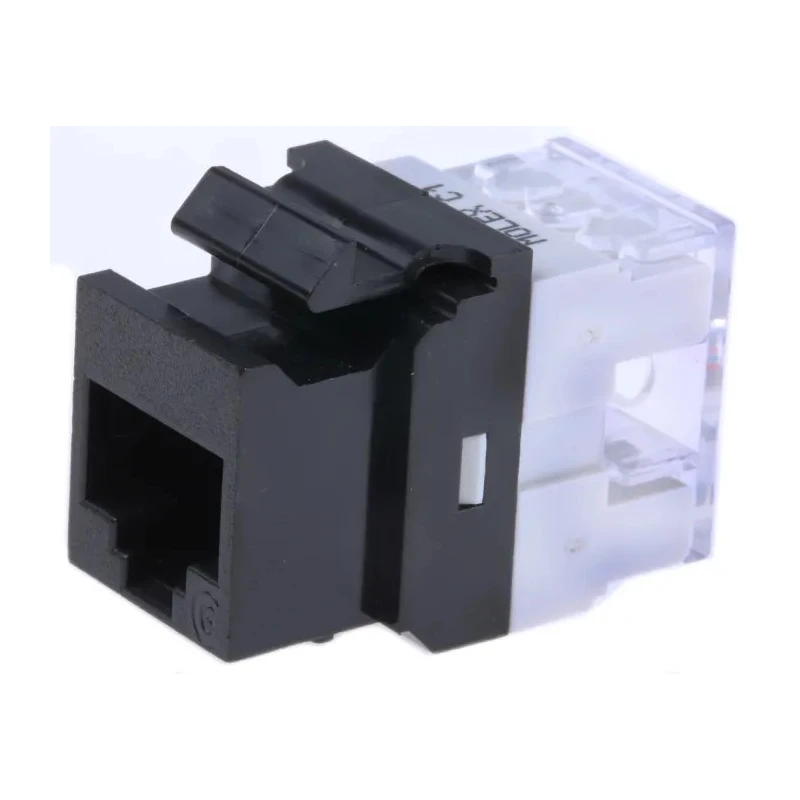 Molex CES Cat6 RJ45 8-Port UTP Shielding Jack KSJ-00033-BK