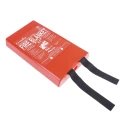 Topspec Euro Fibreglass Plastic Fire Blanket 1.2m x 1.8m Red Plastic Case FBB160-HP