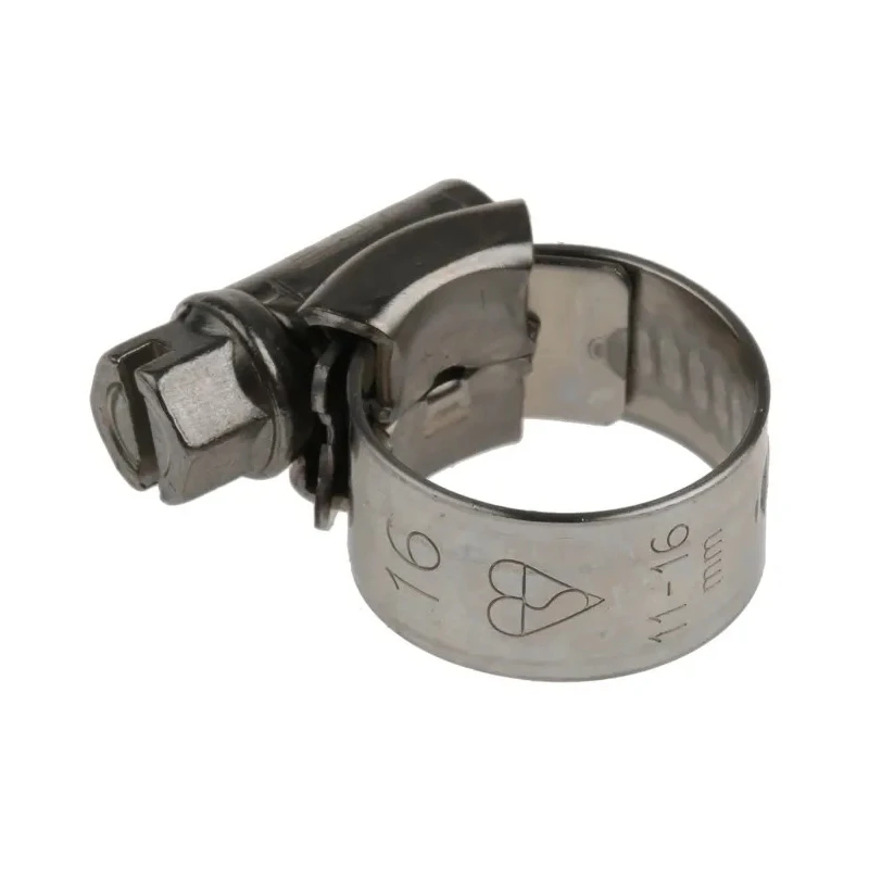 HI-GRIP Stainless Steel Slotted Hex Worm Drive Hose Clip 11-16 mm ID Zinc Plated HGS16BP